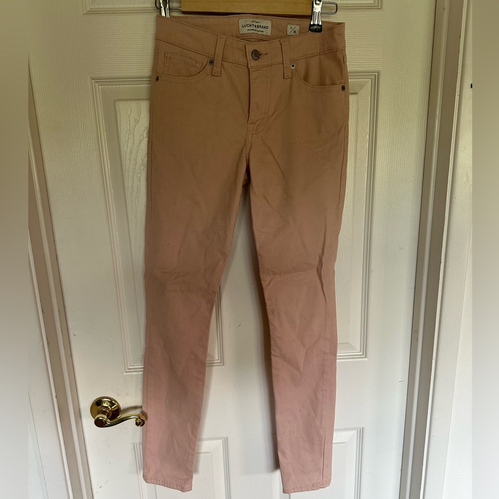 Lucky Brand Stretch pink trousers